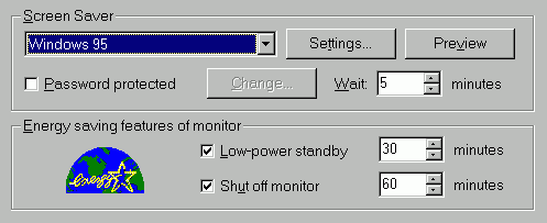 Energy Star monitor options