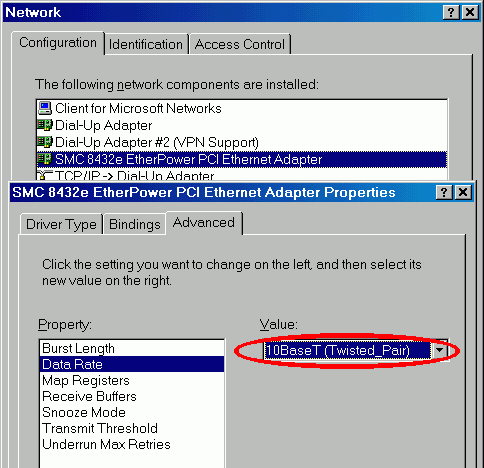 Data Rate: 10BaseT (Twisted_Pair)