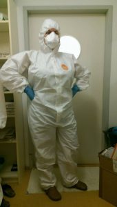 All the fashion at the ancient DNA clean room.